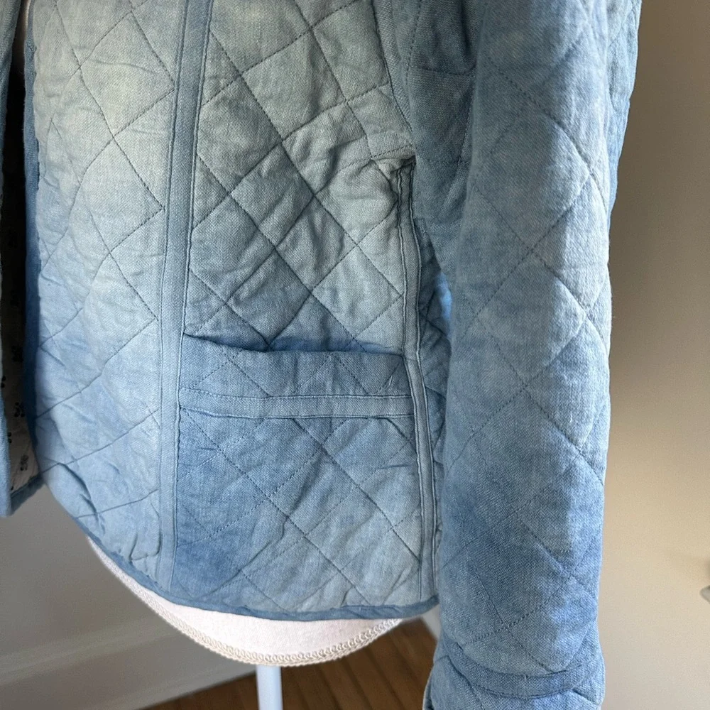 Dylan Los Angeles Reversible Blue Quilted Jacket Medium NWT - Picture 6 of 9